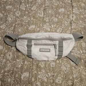 Gymshark Animal Print Light Pink &  Gray Belt Bag